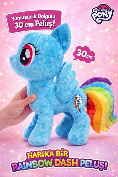 Aksoy Toys 30 Cm My Little Pony Dolgulu Yumuşacık Peluş Oyuncak