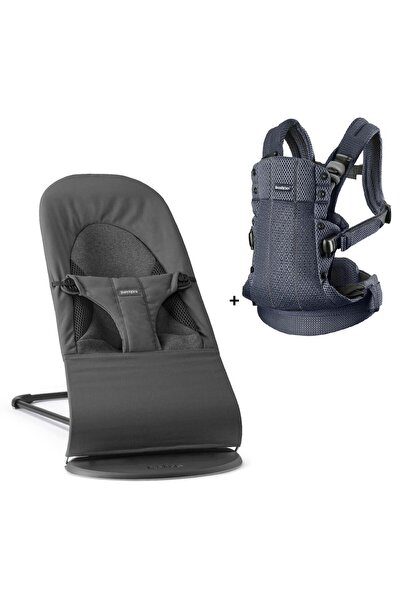 BabyBjörn 2'li Set Balance Soft Woven Jersey Tri-Fabric Dark Grey & Kanguru H...