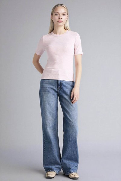 DeFacto Slim Fit Basic Fitilli Kaşkorse Tişört G8490AX26SP