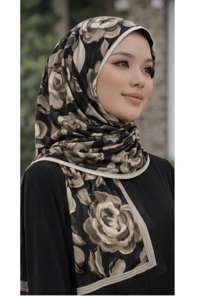 Mavi İpek Black Mink Series Soft Cotton Shawl D5