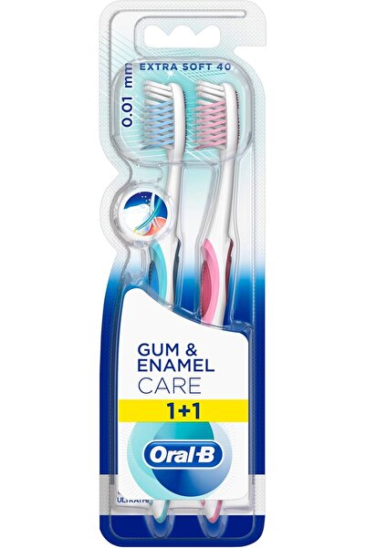 Oral-B Gum & Enamel Care Extra Soft Manual Toothbrush, 1+1