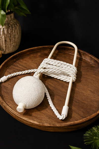 La Diva Home Perde Hayalet Perde Kordon Sarma Kol Bağı- Perde Kornişten Topla...