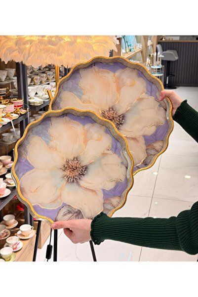 Onedekor 2-Pack Velora Purple Luxury Tray