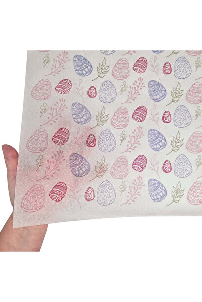 Papette Set 50 buc Hârtie de mătase model Paște Pastel Egg Garden 17g – forma...