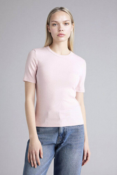 DeFacto Slim Fit Basic Fitilli Kaşkorse Tişört G8490AX26SP