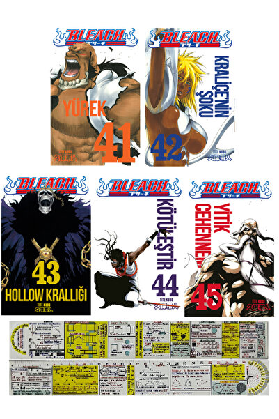Gerekli Şeyler Yayıncılık Bleach 41-42-43-44-45. Ciltler Manga Seti + Özel Ce...