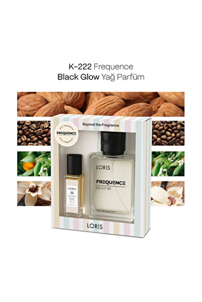 Loris K-222 Kadın Parfüm 50 ML ve Black Glow Parfüm Yağı 8 ML | Özel Kutulu