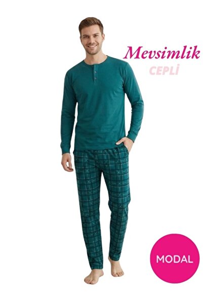 bie's Men's Modal 3-Button Plaid Pattern Cotton Lycra Seasonal Cuffed Long Sl...