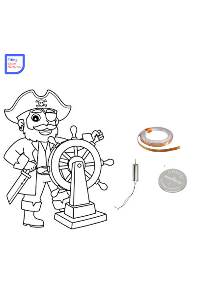 Fapatech Mini Proje Kaptan Macera Dişli Çark Kağıt Devre Kiti-Stem, Bakır Fol...