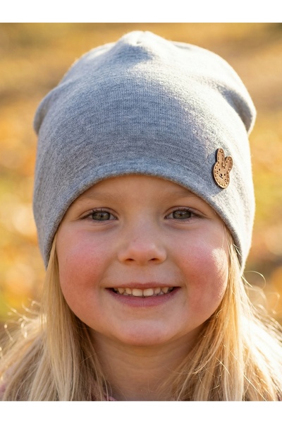 Kardelen Butik Denizli 100% pamuk, dvoslojna beretka za devojčice Pamučni dže...