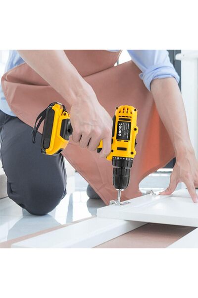 MDHL 12V Cordless Drill Set: 2 Batteries & Hand Tool Kit, 25+1 Torque, DIY Power Tool Combo
