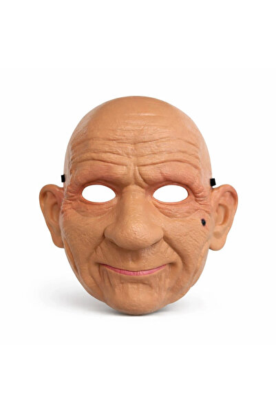 Lisinya Realistic Old Man Mask – Latex-Looking Plastic Horror Mask - Tygoo