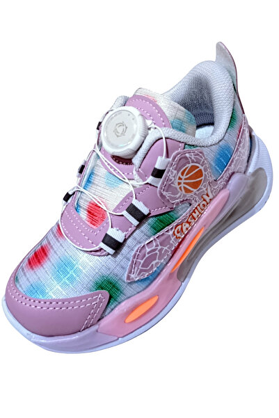 twingers Işıklı Akıllı Bağcık Mekanizmalı Çevirmeli Basketbol Temalı Fileli Ç...