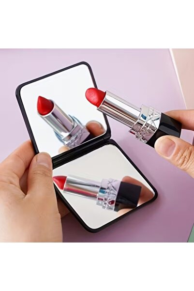 Arzu Güzel Cosmetics Antrasit Cep Boy Kompakt Ayna, Seyahat Boy Taşıması Kola...
