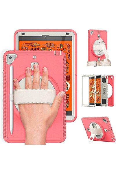 OEM iPad Mini 4/5 7.9 inch Case - 3 Layers Protection, Rotating Stand, Belt S...