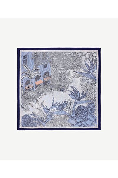 Yargıcı Çiçek Desenli Fular