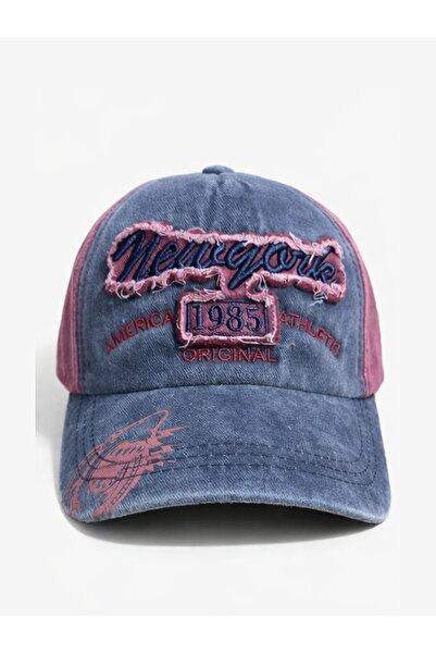 Soulistic Collection %100 Pamuk New York 1985 Yazılı Eskitme Şapka