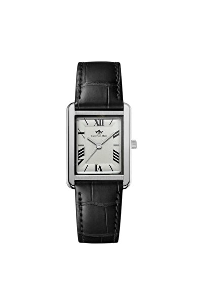 Zarif Classic wristwatch with Leather strap and Roman numeral dial - Kaa Cart...