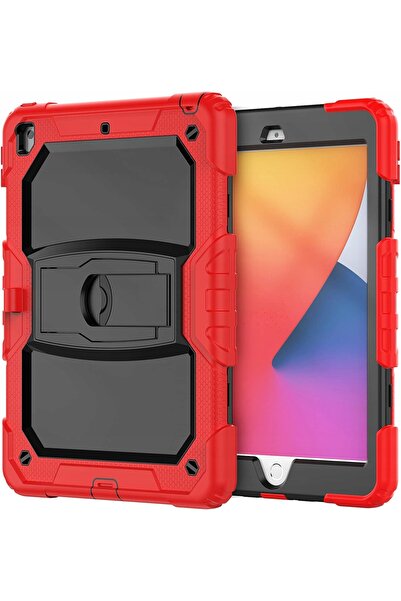 OEM iPad 7/8/9 10.2 Case - 3 Layers Protection, Stylus Holder, Belt Strap, Sh...