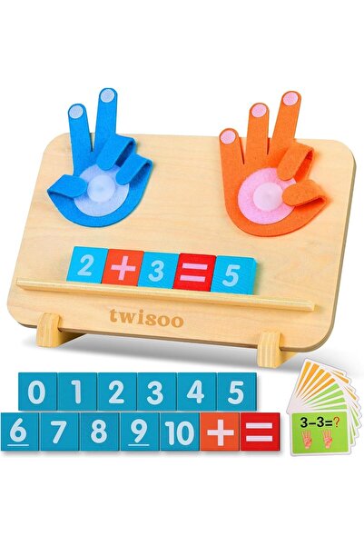 Twisoo Montessori Wooden Number Learning Toy for Toddlers