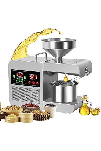 LETWOO آلة عصر الزيوت الكهربائية 820 واط، ضغط بارد وساخن، مصنوعة من الفولاذ ا...