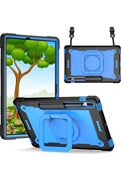 OEM Samsung Tab S7/S8 11 inch Case - 3-layer Protection, 360 Support, Belt St...