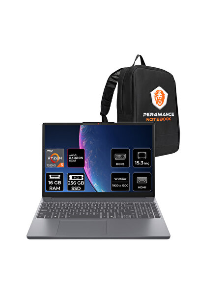 LENOVO Ideapad Slim 3 Ryzen 5 7535HS 16GB RAM 256GB SSD 15.3" FHD+ FreeDOS 83...