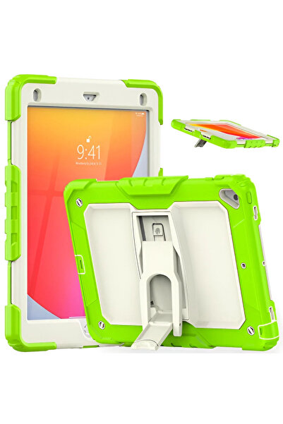 OEM Husă iPad Air 2 9.7 - Silicon și PC, Shockproof, Suport, Mâner și Curea U...