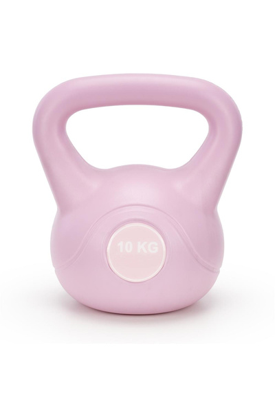 SERSIMO Kettlebell fitness 10 kg, minge cu mâner ergonomic, ABS și ciment, 25...