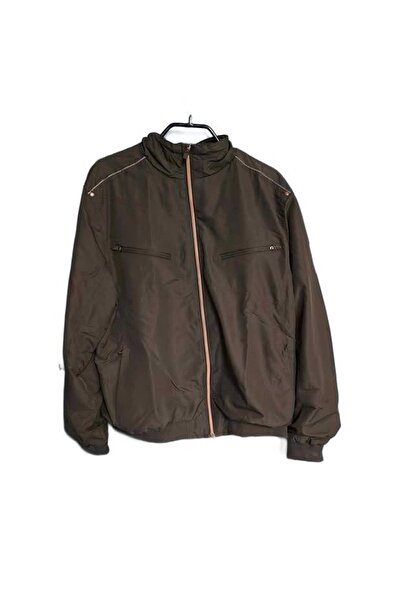 OEM Women's Bomber Jacket - Warm, Windproof, Polyester - Brown, Size 46