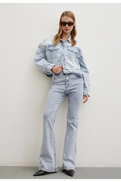 DENİM İN SHE Bluemood Women's Flare (Spanish Flare) Stretchy High Waist Denim...