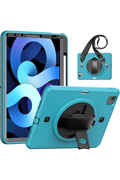 OEM Husă iPad Air 5/4 10.9, Pro 11 - Protecție 3 Straturi, Stand 360, Curea U...