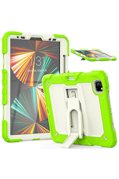 OEM Husă iPad Pro 12.9 (2021/20/18), Rezistentă Șocuri, Suport și Curea Umăr,...