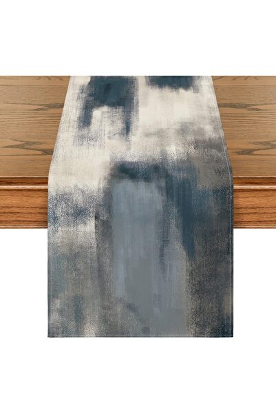 OEM Blue Table Runner, Rustic Style, Durable Polyester , 40 x 140 cm, Artoid ...