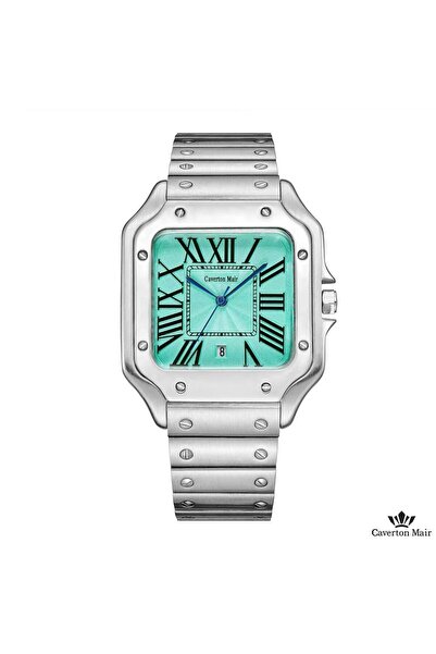 Caverton Mair Classic men's wristwatch, steel case with Roman numeral dial