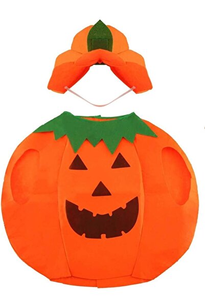 OEM Costum Dovleac Halloween Copii - Material Nețesut, Lucrat Manual, Inaltim...