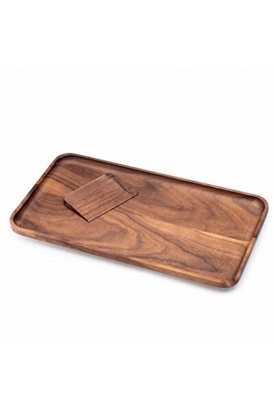 Marley Natural Rolling Tray, Black Walnut Collection, 23 x 14 x 2cm
