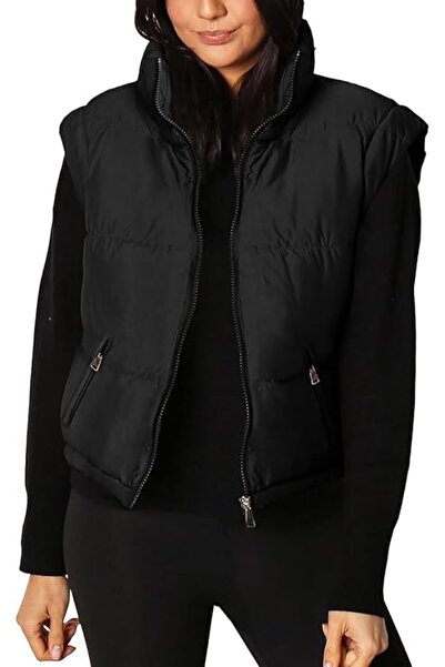 OEM Women's Down Jacket - Detachable Sleeves, Polyester - Winter Vest, Black,...