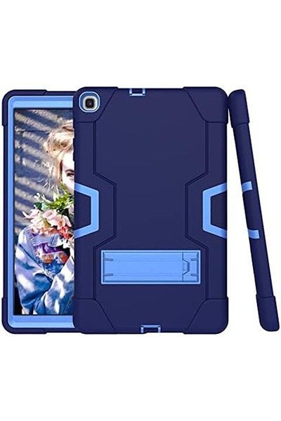 OEM iPad Pro 12.9" Case - Armor, Silicone, Stand, Stylus Holder - Blue