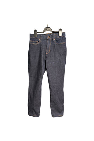 OEM LANDS' END Men's Shorts - Cotton, Drapey Cut, Breathable - Navy Blue, Siz...