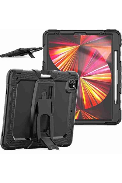 OEM Husă iPad Air 5/4, Pro 11, Antişoc 3 Straturi, Suport Stylus, Curea Umăr,...