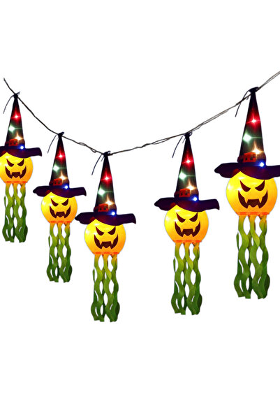 OEM Halloween Pumpkin Decorative Garland, LED, 3m, Warm Light, Battery Powere...
