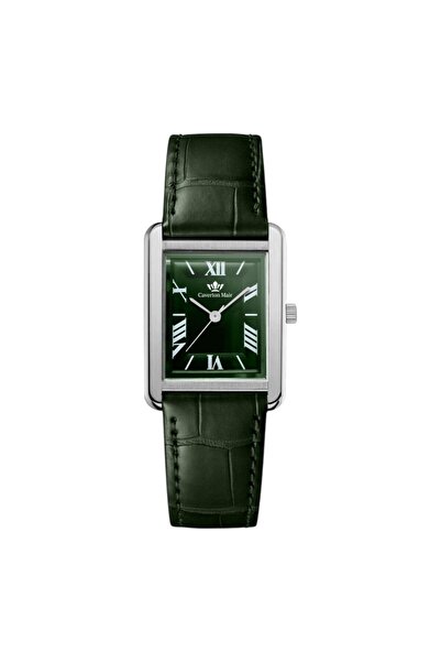 Zarif Classic wristwatch with Leather strap and Roman numeral dial - Kaa Cart...