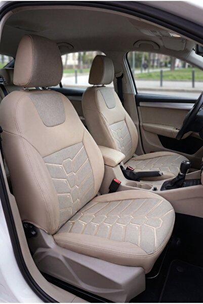 Panda Kılıf Linen Car Seat Cover Specifically for Vehicles Compatible with Pa...