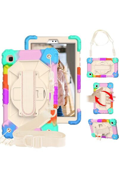 OEM Samsung Galaxy Tab A 8.0 Case - 3 Layer Protection, 360 Support, Belt Str...