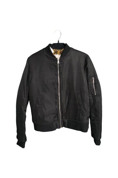 OEM ZARA TRAFALUC Women's Bomber Jacket - Windproof, Warm - Black, Size S