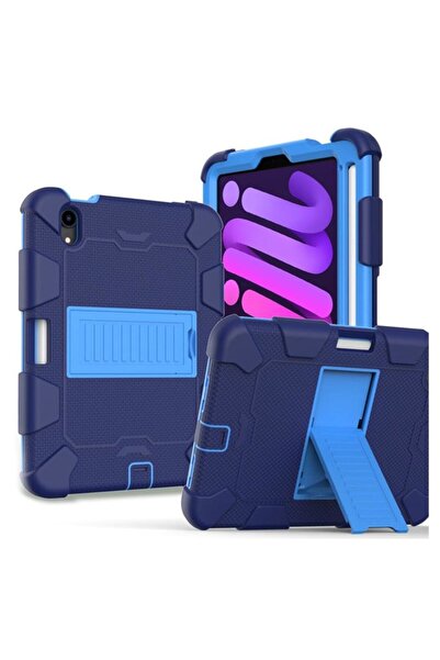 OEM iPad Mini 6 8.3 inch Case, 3-in-1 Armored, Stylus Holder, Kickstand, Sili...