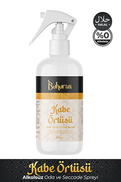 Buhuran Kabe Örtüsü Oda ve Seccade Spreyi Alkol İçermeyen Helal Sertifikalı S...
