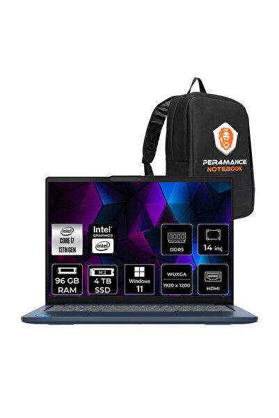 LENOVO Ideapad Slim 5 i7 13620H 96GB RAM 4TB SSD 14" FHD+ Win11 Pro 83HR000UT...