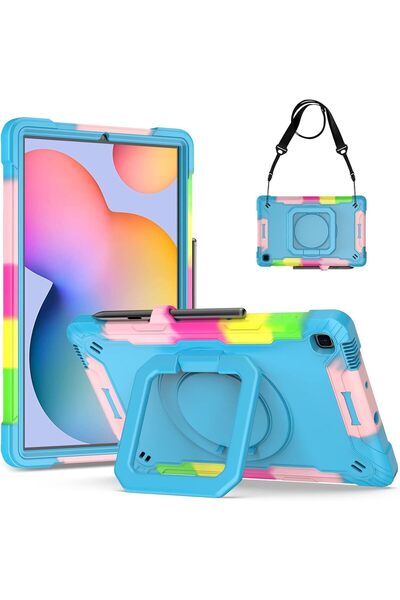 OEM iPad Mini 6 8.3 inch Case - 3 Layers Protection, 360 Rotating Stand, Belt...